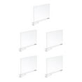 thumbnail image 2 of Wweixi 2pcs Plastic Maximize Cabinet Space With Shelf Dividers No More Wasted Storage Easy To Install Transparent Color 5Set, 2 of 6