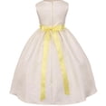 thumbnail image 2 of Little Girl Dress Kids 3D Flower Petals Beaded Special Occasion Flower Girl Dress Flower Girls Dresses Lemon 4 (K20D4F), 2 of 4