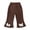 1-Brown630, variant on Kiijoy Girls High Waisted Bow Flared Pants Comfortable Pull On Casual Trousers, Sizes 1-14
