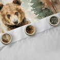 thumbnail image 4 of Manfei Cartoon Bear Blackout Curtains Set of 2 (52x84 Each) for Girls, Watercolor Jungle Wildlife Window Curtains, Green Pine Tree Curtains and Drapes, Luxurious Room Decor, 4 of 6