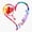 1pcs, variant on Pickleball Heart Court Sports Lover Sticker