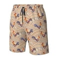 thumbnail image 4 of Fotbe Roosters In Floral Trajes de Baño Estampados para Hombre, Shorts de Verano de Secado Rápido, Ropa de Playa, Bañadores-XX-Large, 4 of 6