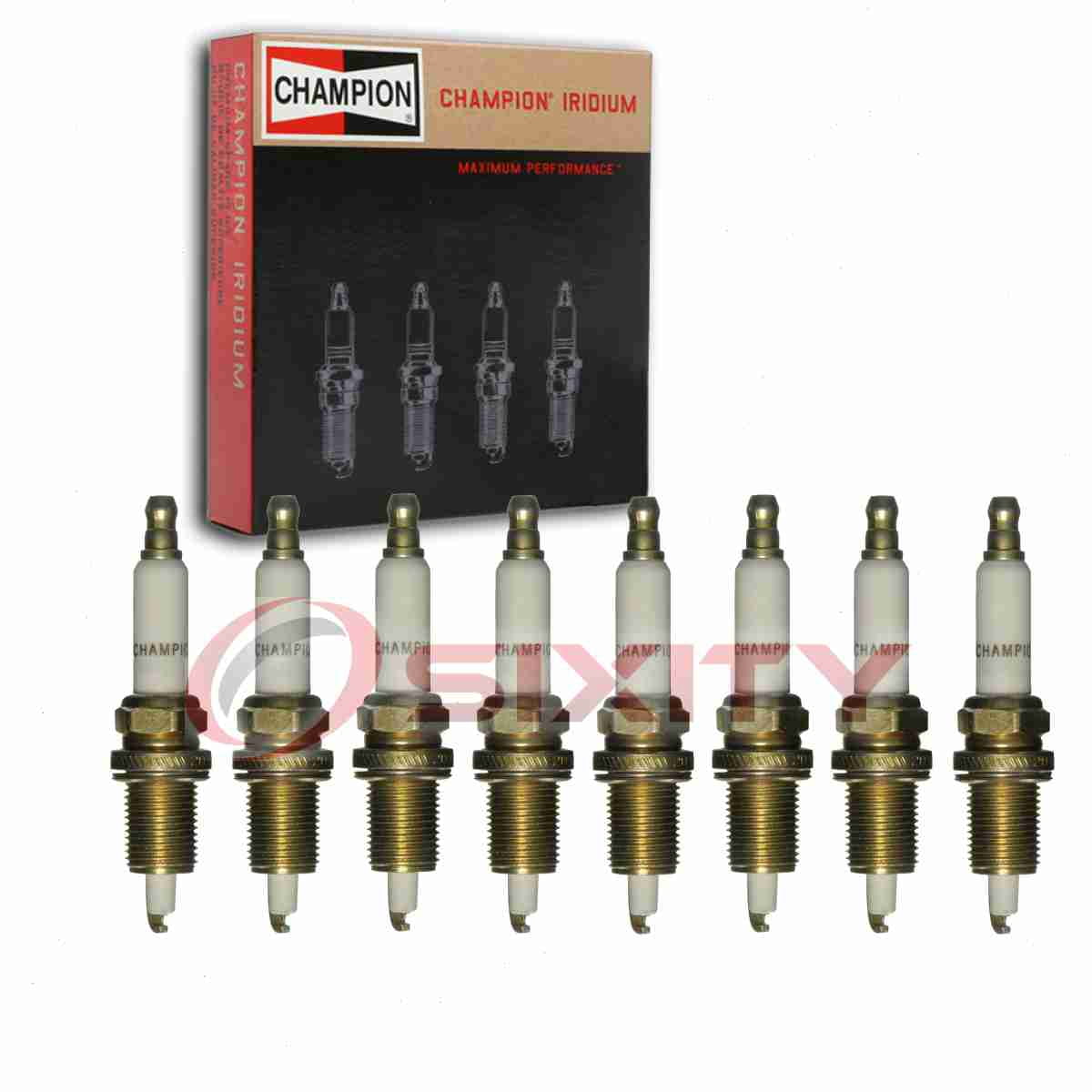 8 pc Champion 9005 Iridium Spark Plugs for QC10WEP Ignition Wire Secondary