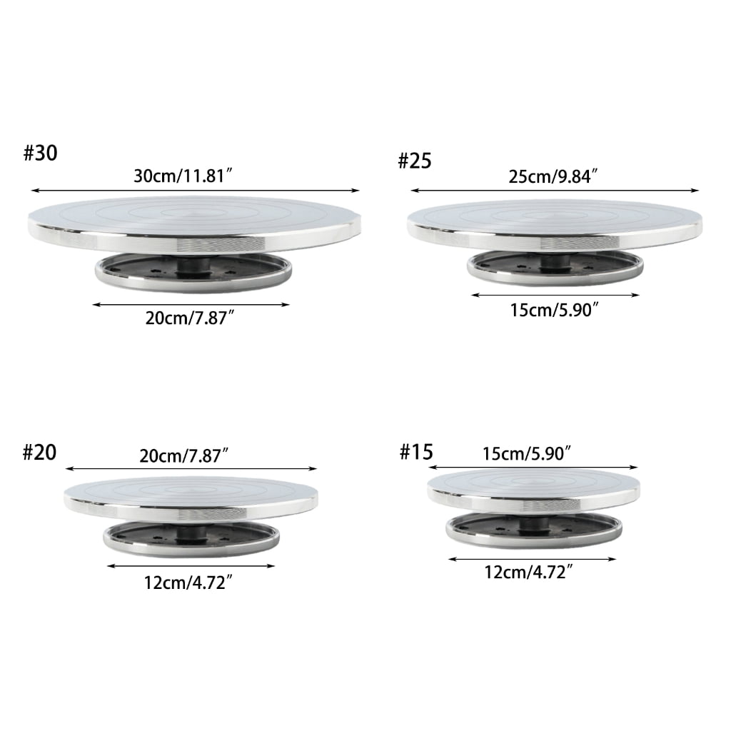 WINDLAND Aluminum Alloy Ceramics Rotating Disc Clay Handicraft Pottery Mold Parts Double Sided Turntable DIY Clay Tool Platform