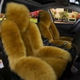 thumbnail image 1 of Universal Fit Wool And Faux Plush Car Seat Cover For Winter Warmth And Comfort, 1 of 8