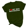 thumbnail image 6 of WREESH Men's Valentine's Day Letter Print Crewneck Short Sleeve Out Blouse T-Shirt Gift, 6 of 6
