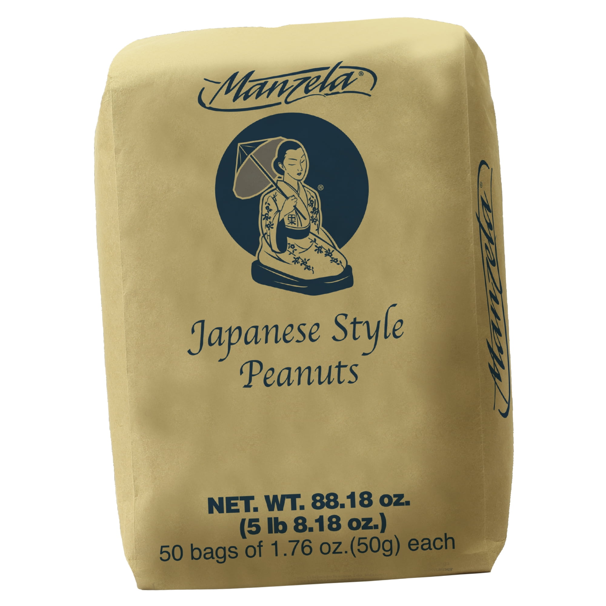 Manzela 50 Count-Japanese Style Peanuts of 50g/1.76oz