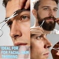 thumbnail image 6 of Eyebrow and Nose Hair Grooming Scissors, Stainless Steel Beauty Trimming Scissor for Facial Hair Eyelash Nail Care, 3PCS, 6 of 6