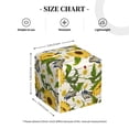 thumbnail image 4 of Fuzoiu Sunflowers And Butterflies Print Tissue Box Cover Holder, Square Leather Tissue Box,PU Leather Decorative Organizer for Tabletop, Bathroom, Car, Office, 4 of 7