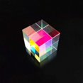 thumbnail image 3 of ORUYROP CMY Optic Prism Cube-Optical Glass Prism, RGB Dispersion Six-Sided Bright Light Combine Cube for Physics and Decoration, Children's Science Experiment, 15×15×15 mm (1pc), 3 of 7