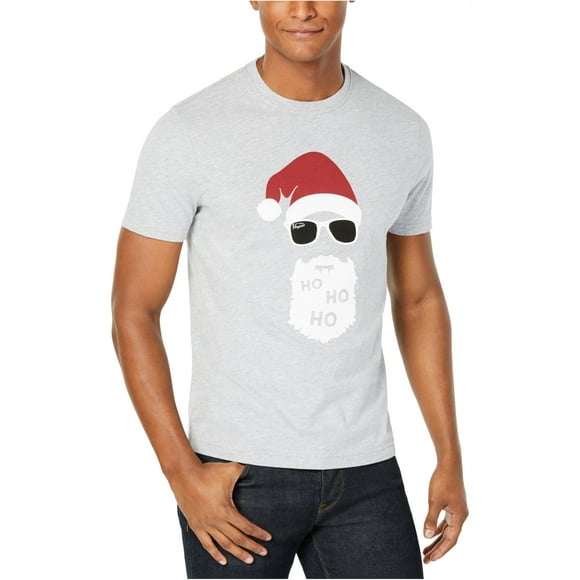 Original Penguin Mens Ho Ho Ho Graphic T-Shirt, Grey, Medium