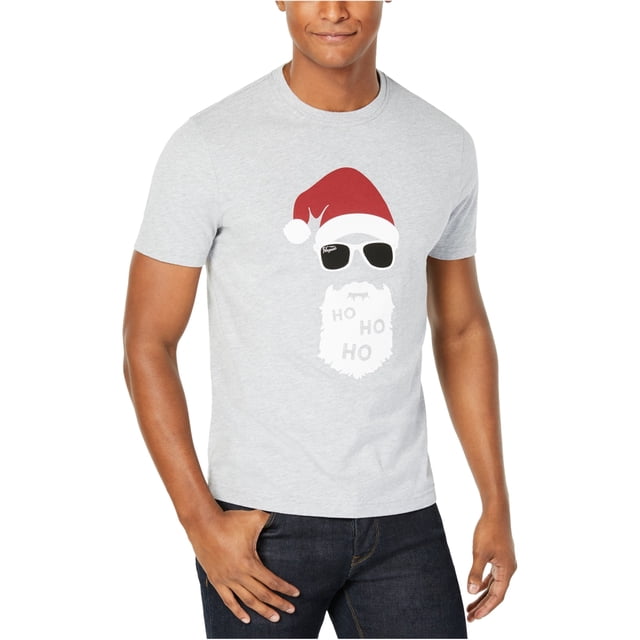 Camiseta gráfica Original Penguin Ho Ho Ho para hombre gris grande