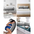 thumbnail image 6 of Black White Ombre Pillow Covers King Size, Vintage Minimalism Abstract Stripes Soft Bed Throw Pillowcases Breathable Cooling Long Lumbar Body Pillow Sham Cover for Bed Sofa 20''x40'', 6 of 7