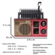 thumbnail image 4 of Radio FM AM SW para Exteriores, Radio Solar de Banda , Radio de Emergencia de Alta Sensibilidad con Altavoz LED BT., 4 of 5
