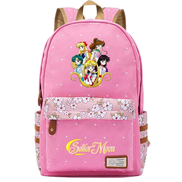 Anime Sailor Moon Impreso Niñas Jóvenes Estudiantes Escuela Primaria Mochila Hombres Mujeres Casual Lona