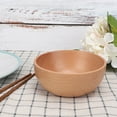 thumbnail image 1 of Round Wooden Bowl, Exquisite Handmade,  , Kitchen Utensil for Salad, Soup, Rice, 1 of 8