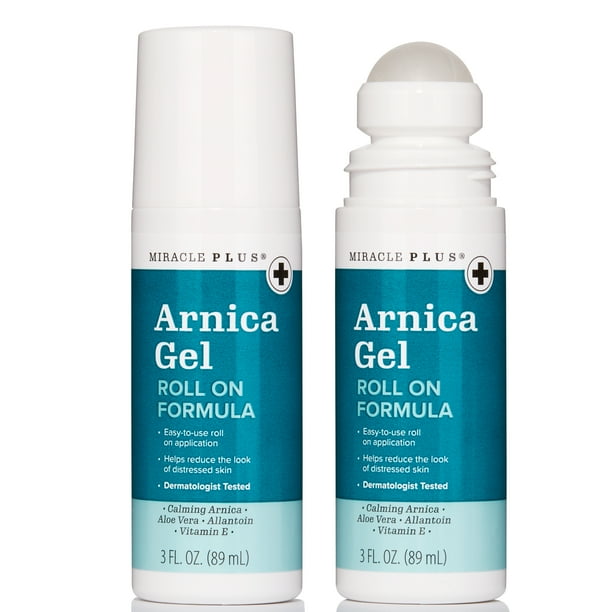 Miracle Plus Natural Arnica Bruise Body Gel Roll On Applicator