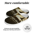 thumbnail image 6 of Daiia Happy New Year 2025 E Print Women’s Fuzzy Slippers Memory Foam Lightweight House Shoes Cozy Loafer Flannel House Shoes-44/45, 6 of 7