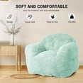 thumbnail image 5 of Historyli Compact Bean Bag Chair for Adults, Space-Saving Lounge Chair with Ergonomic Backrest & Wide Armrest, High Density Foam Filler, for Apartment, 5 of 8