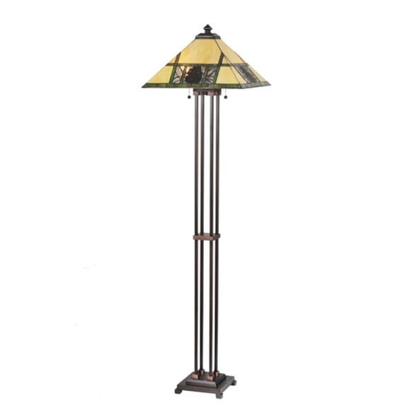 Meyda Tiffany - 106488 - 63"H Pinecone Ridge Floor Lamp