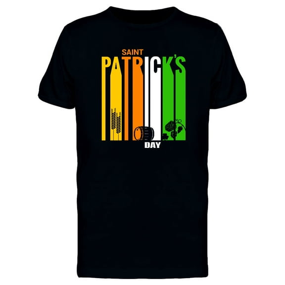 Saint Patricks Day Doodle Quote T-Shirt Men -Image by Shutterstock, Male XX-Large