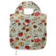 thumbnail image 1 of Tea Party Portable Fabric Shopping Tote, Tea and Cookie Themed Polka Dotted Teacups and Heart Shaped Sweets Romantic Break, Everyday Use Foldable and Study Grocery Market Bag, Multicolor, by Ambesonne, 1 of 4