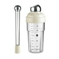 thumbnail image 4 of Juego de coctelera y mortero, botella mezcladora de bebidas a prueba de fugas de 600 ml, accesorios de bar para principiantes, frutas, té, cafetería Plata, 4 of 8