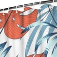 thumbnail image 4 of Hawaiian Floral Shower Curtain Waterproof Quick Dry Fabric with Rust-Resistant Grommets & Hooks, 4 of 5