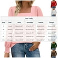 thumbnail image 2 of ZyeKqe Button down Shirts for Women 3/4 Length Sleeve Top Casual V Neck T Shirts Casual Loose Fitting Blouses, 2 of 5
