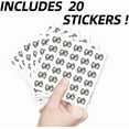 thumbnail image 3 of 600Pcs Self-Adhesive Planner Stickers Bill Stickers Decorative Decals for Planner Calendar Scrapbook Crafting Party Decor Gift Bag Seal Theme Party Decor 90x90mm Colorful DIY, 3 of 9