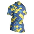 thumbnail image 3 of joogoo Scale Blue and Yellow Pattern Men's Cycling Jerseys Mountain Bike Short Sleeve Tops 2XL, 3 of 7