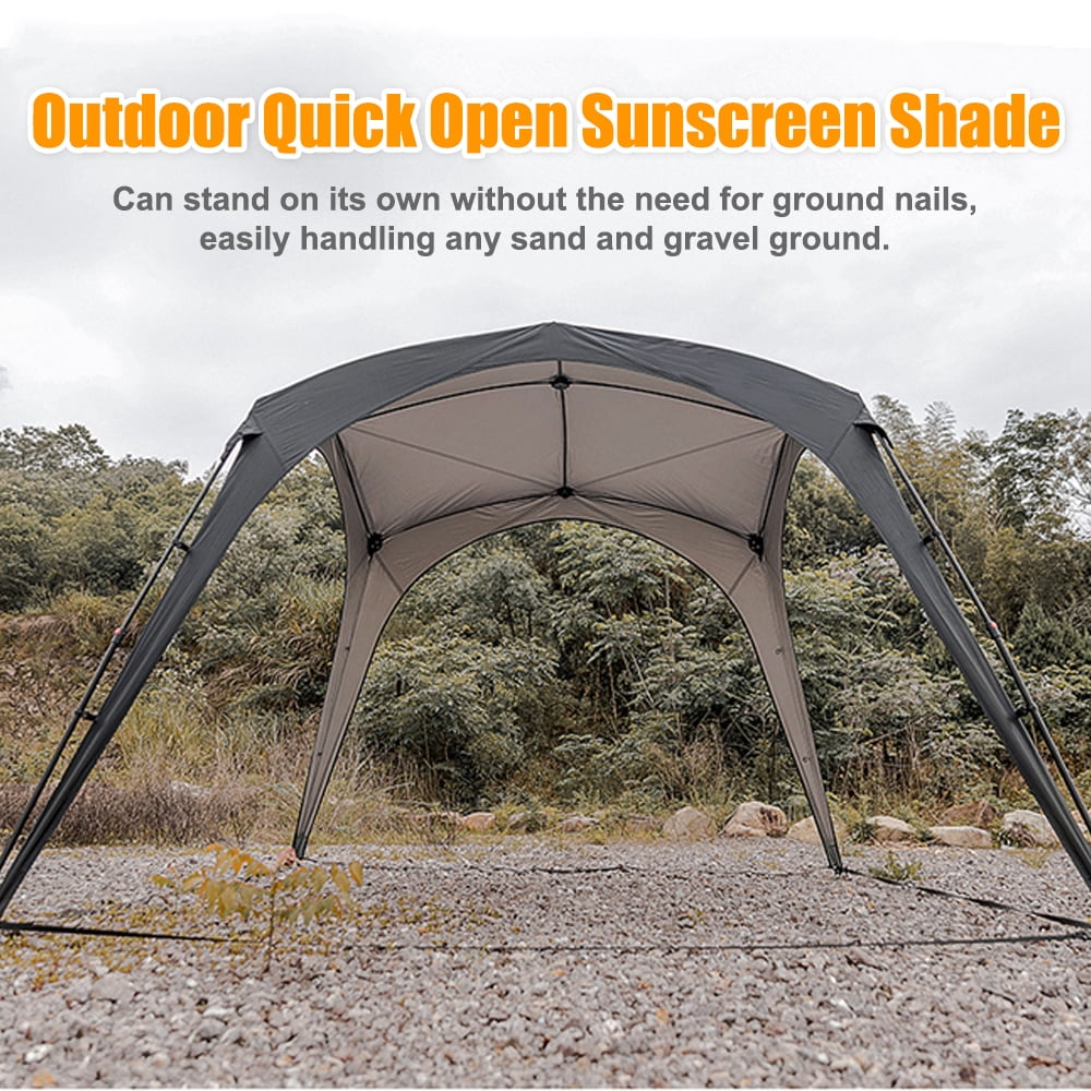 Outdoor Quick Open Sunscreen Shade Windproof Rainproof Canopy Waterproof Canopy Oxford Cloth Camping Picnic Canopy Sunshine Shelter Walmart