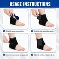 thumbnail image 2 of BlinkLLX Adjustable Ankle Braces Set with 2 Pairs Ankle Braces, Black, L, 2 Count, 2 of 6