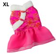 thumbnail image 2 of Ropa de perro vestidos de cachorro traje tang traje chino año nuevo estilo invierno calidez múltiples patrones elegantes perros traje para Bichon XL Koi Rosered tholdsy PT000711-14, 2 of 7