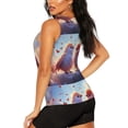 thumbnail image 3 of Fotbe Heart Sky Bird Couple Blusas Sin Mangas para Mujer – Estilo Casual, Corte Suelto, Slim-Fit, Cuello Redondo Deportivo, Tops de Verano para Gimnasio y Yoga-XX-Large, 3 of 7