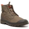 thumbnail image 1 of Palladium Pampa Travel Lite Unisex Lace Up Nylon Ankle Boot In Green Size 9, 1 of 6