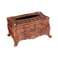 thumbnail image 5 of Acrylic Tissue Box Cover, Toilet Paper Holder Container Storage, Decorative Rectangular Napkin Dispenser for Bedroom Kitchen Night Stand Decoration Small Red Bronze, 5 of 8
