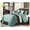 Blue Beige Chocolate Brown, variant on Loft 8-Piece Luxury Striped Comforter Set (King, Black/Gray/White)