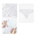 thumbnail image 3 of ZToonmas Men's Sheer Mesh Lace Briefs Solid Color Ultra Thin Transparent Breathable Comfort Underwear, 3 of 3