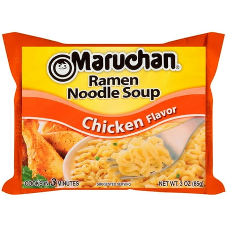 Maruchan Ramen Noodle Soup Chicken Flavor, 3 oz ( 5 pack ) get 1 free