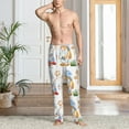 thumbnail image 5 of Vsdgher Gnome Camping Fishing Print Mens Pajama Pants Sleep & Lounge Pants, PJ Bottoms With elastic waistb and Pockets, 5 of 5