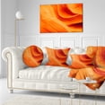 thumbnail image 3 of Designart Orange Upper Antelope Canyon - Landscape Photography Throw Pillow - 12x20, 3 of 5