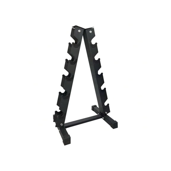 MROOBEST 5-Tier A-Frame Sturdy Steel Dumbbell Storage Rack Stand Only for Home Gym Strength Training