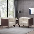 thumbnail image 2 of Noble House Penman Club Chair, Brown and Beige, 2 of 13