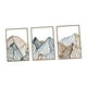 thumbnail image 5 of Arte de pared de metal Macarena 3 piezas dibujo lineal minimalista decoración de hogar 30 cm x 40 cm, 5 of 8