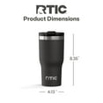 thumbnail image 5 of RTIC 30 oz Ceramic Lined Insulated Essential Tumbler, Leak-Resistant Lid, Black, 5 of 8