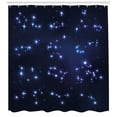 thumbnail image 3 of Ambesonne Constellation Shower Curtain, Galaxy and Signs, 69"Wx84"L, Pale Blue Dark Blue, 3 of 3