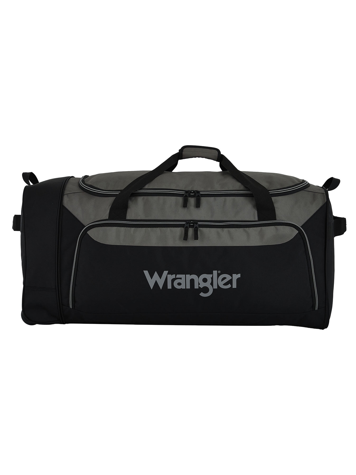 Wrangler 36-inch Jumbo Collapsible 3-Wheel Rolling Locker Duffel, Black