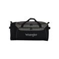 thumbnail image 3 of Wrangler 36-inch Jumbo Collapsible 3-Wheel Rolling Locker Duffel, Black, 3 of 8