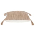 thumbnail image 5 of Parkland Collection Transitional Stripes Brown Square 18" x 18" Pillow, 5 of 6